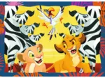 4 Puzzles - Le Courageux Roi Lion