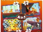 4 Puzzles - Le Courageux Roi Lion